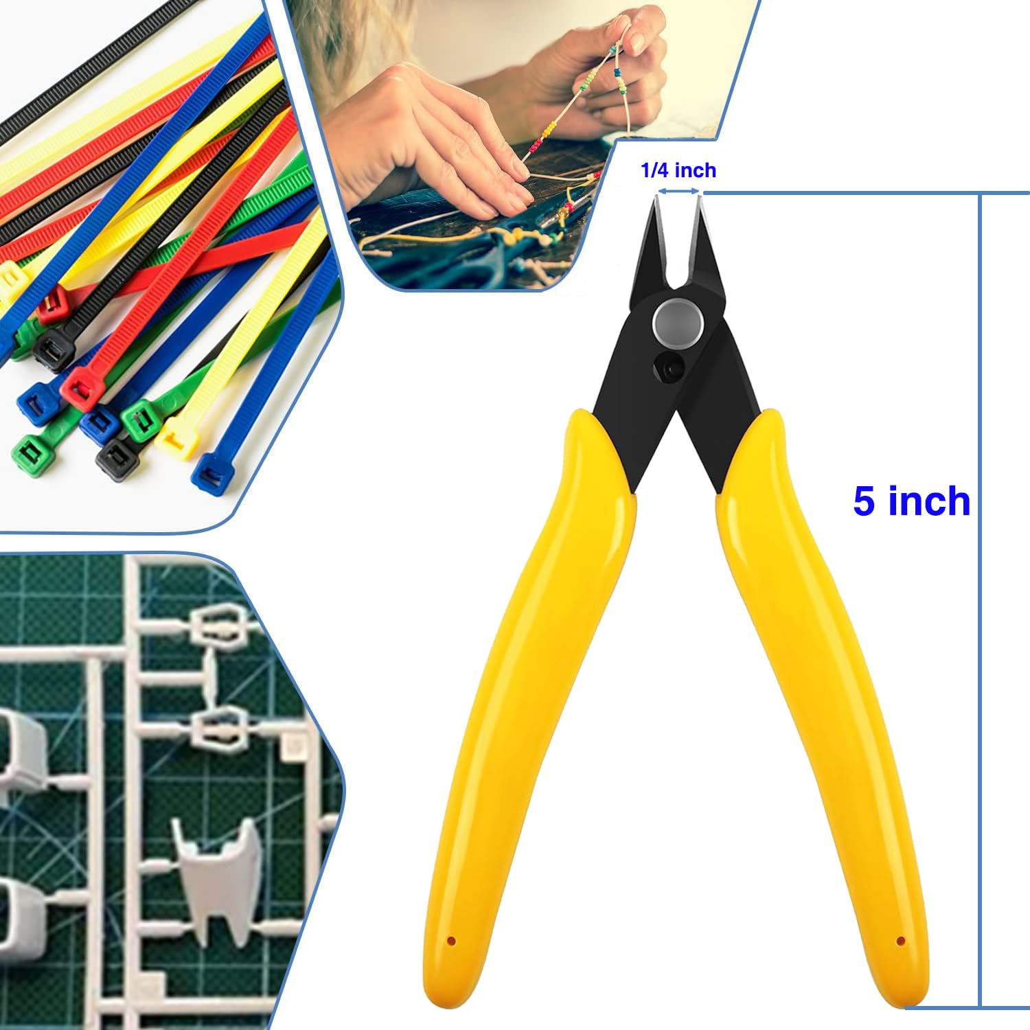 18Pcs 3D Printer Deburring Tool Kit - 10 Interchangeable Blades, 6 Needle Files & Micro Wire Cutter for 3D Printing