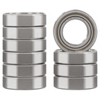 XIKE 10 Pcs MR115ZZ Bearings 5x11x4mm, Double Shield Seals Metal.