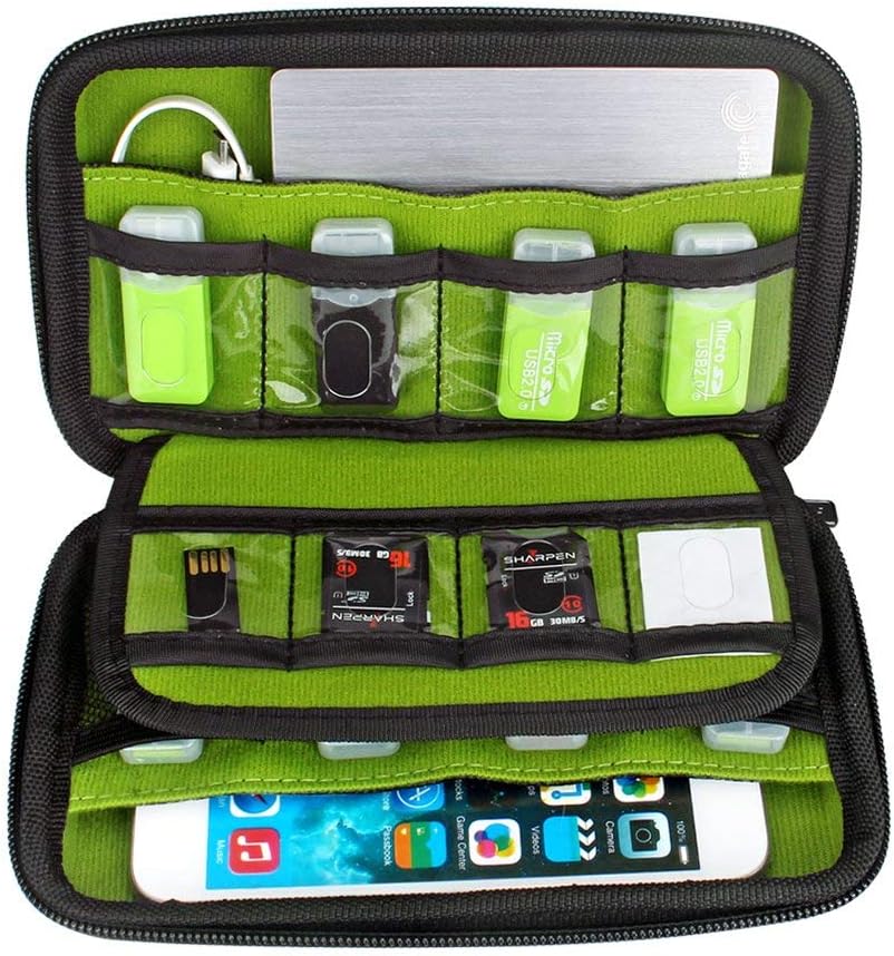 Digital Gadget Case Waterproof Memory Card Case,Designed for External Hard Drive,USB Flash Drives,Power Banks - Best