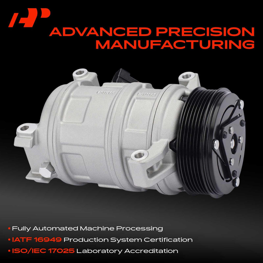A-Premium AC Compressor Compatible with Cadillac SRX 3.6L 2004-2009