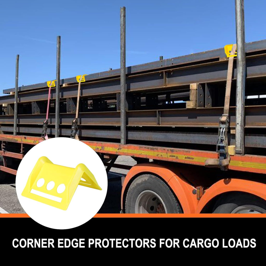 ENJ 20 Pack Flatbed Edge Protector, Edge Corner Tie Down Protector for Up to 4 Inch Straps, Protects Cargo Edges