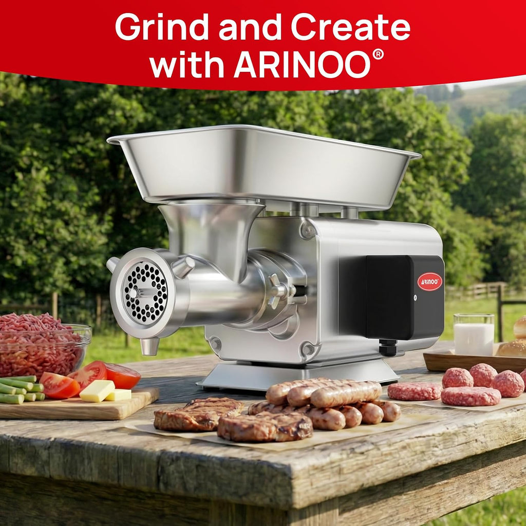 #12 Electric Meat Grinder, 1.5 HP 1100W, for Home & Commercial Use
