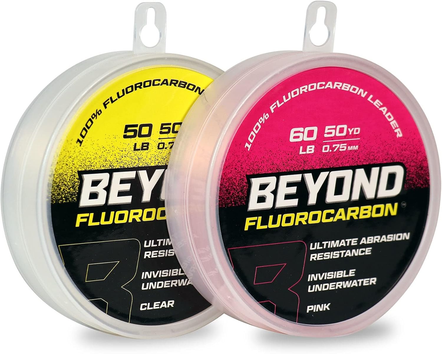 Beyond Fluorocarbon Leader Fishing Line - 100% Pure Fluorocarbon Leader Material - Highly Abrasion Reistant