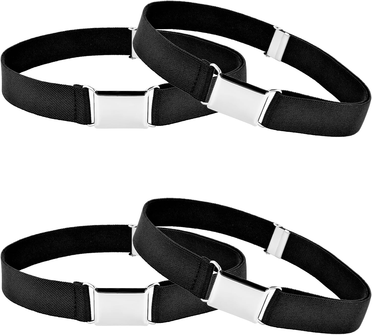4 Pcs Kids Buckle Belt Kid Adjustable Elastic Belt Boy Stretch Belt for Children Favor