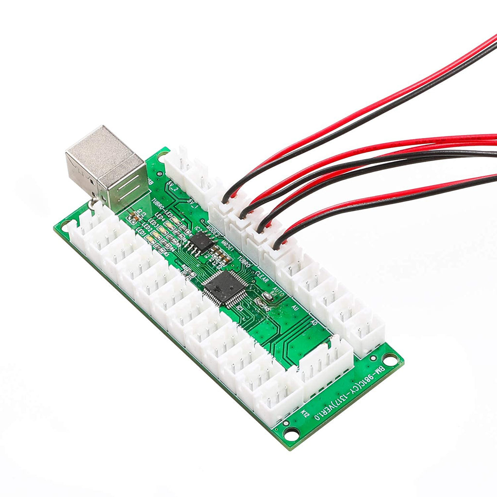 20 Pcs/Lot 2 Pin Arcade Button Cables Terminals Size 0.110'' (2.8mm) Compatible with Zero Delay Arcade USB