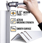 24" x 2" x 2" Reinforced Cardboard Edge Protectors, White (Pack of 100) – 0.12" Thick Medium-Duty Cardboard Corner