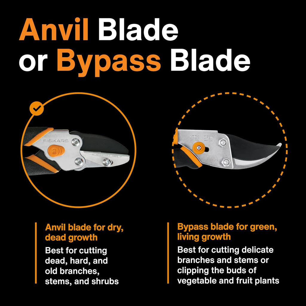 Anvil Pruner, 5/8-Inch Cut Capacity Branch Cutter with Power-Lever Technology That Provides More Cutting Power, Best
