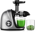 Juicer, Jocuu Slow Masticating Juicer Machines Easy to Clean, Soft/Hard Two Speed Quiet Motor Reverse Function