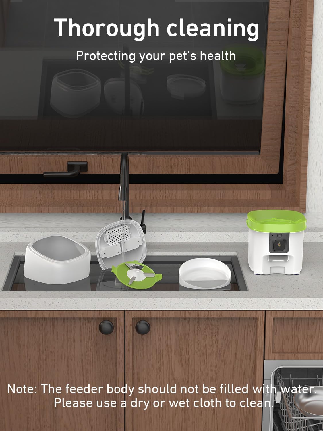Automatic Cat Feeder with Camera - 5G WiFi Auto Cat Food Dispenser, 1080P HD Video with Night Vision, 1-15 Meals