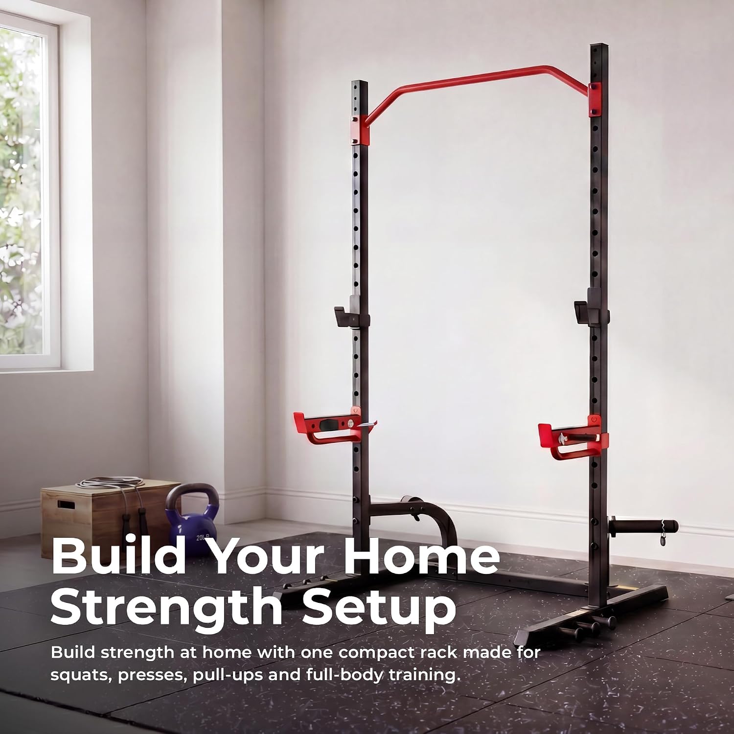 Multifunctional Strength Training Home Gym – Complete Workout Equipment with Training Attachments, Optional Squat