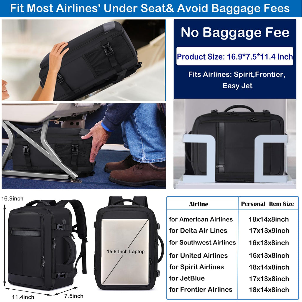 Travel Backpack for Men,TSA Carry On Backpack Flight Approved