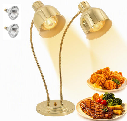 Food Heat Lamp [500W Bulbs] [Rapid-Heating] Commercial Food Warming Lamp