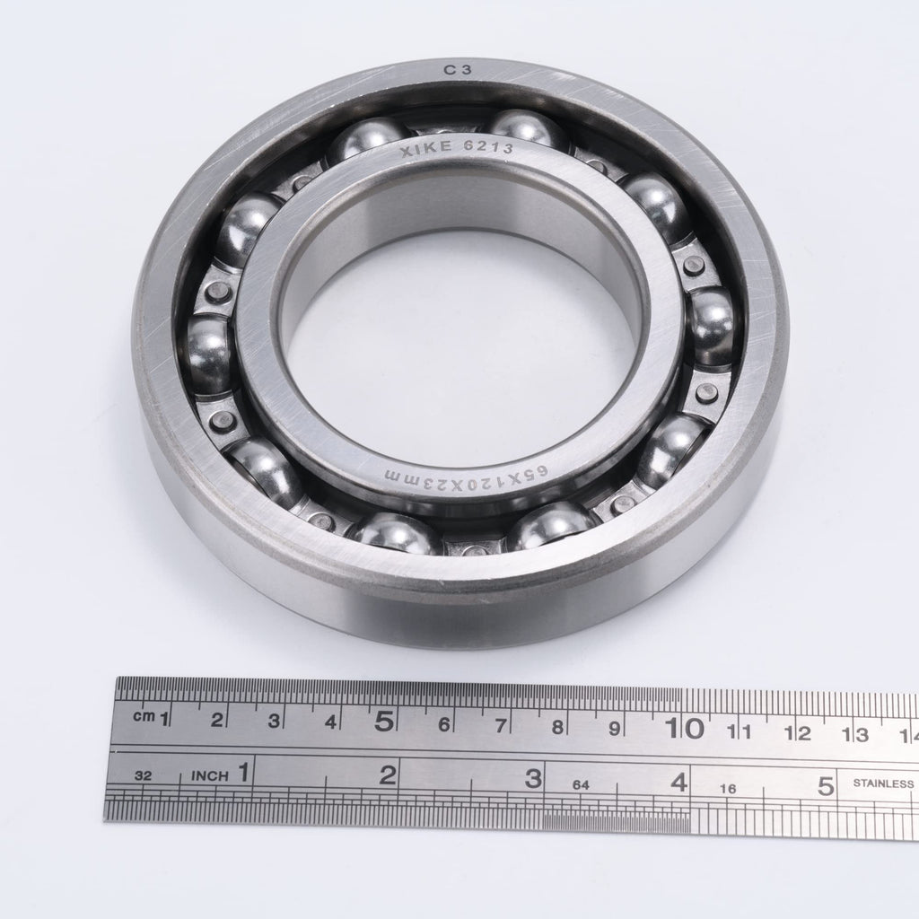 XIKE 6213 Open Ball Bearings, 65x120x23mm, C3 No Seals, 1 Pack