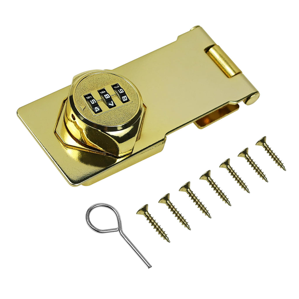 Gold Cabinet Locks with Combination, Password Hasp Locks