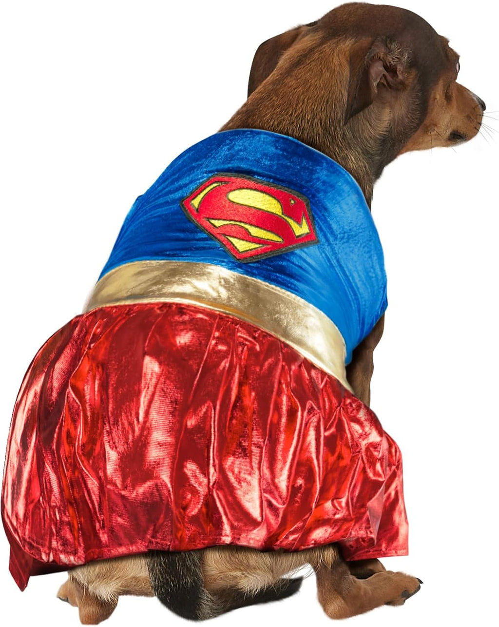 DC Comics Superheroes: Supergirl Pet Costume for For Dogs or Cats by Rubies, XL