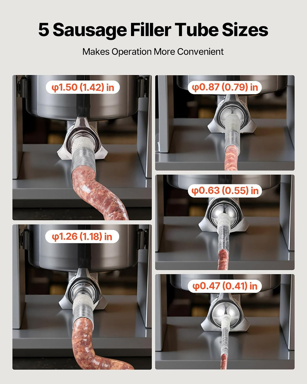 Manual Sausage Stuffer, 7 LBS / 3 L Vertical Meat Stuffer, Heavy Duty Sausage Casing Meat Stuffing Machine