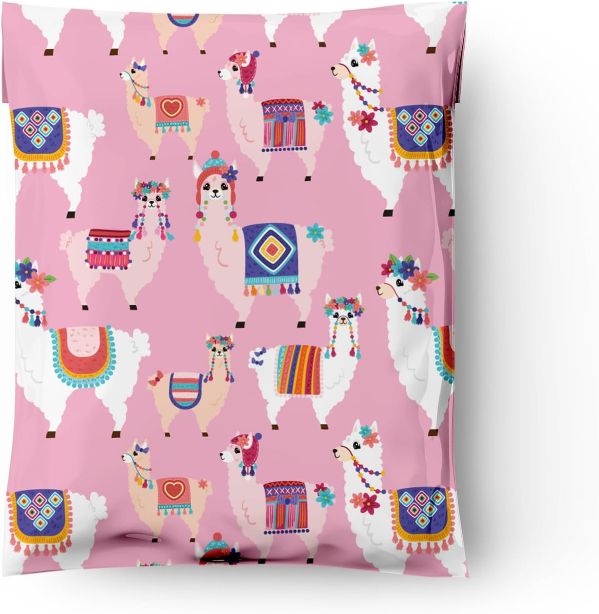 10x13 (100) Lovely Llama Designer Poly Mailers Shipping Envelopes Premium Printed Bags