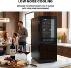 12 Bottle Dual Zone Thermoelectric Wine Cooler