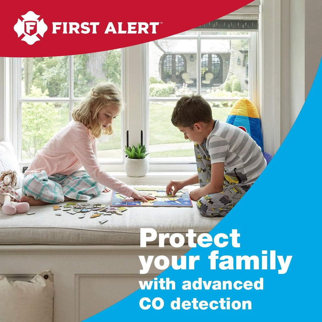 Carbon Monoxide Detector, Plug-In Alarm with Battery Backup, CO606, White, 1-Pack