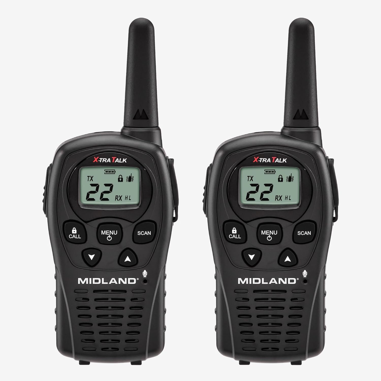 LXT500VP3, 22 Channel FRS Walkie Talkies with Channel Scan | Extended Range Two Way Radios, Silent Operation