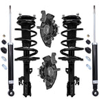 Detroit Axle - AWD Front Steering Knuckles & Hub Bearings Struts Rear Shock