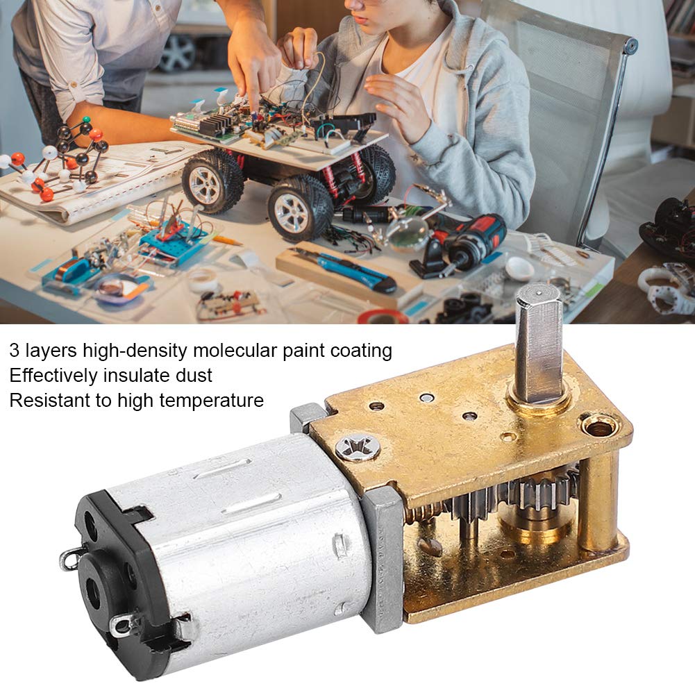DC Brush 3V Mini Gear Motor, Geared Motor 1218GE‑N20 Reduction Geared Motor(DC 3V 16RPM)