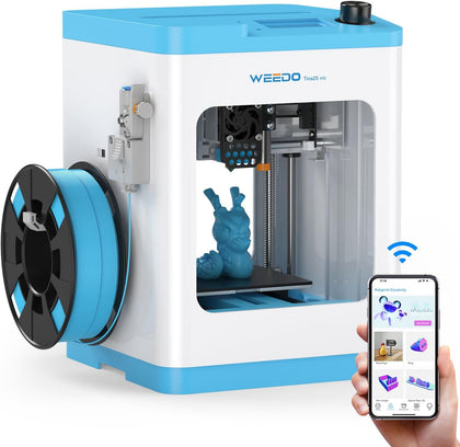 TINA2S 3D Printer for Kids and Beginners, WEEDO Mini 3D Printer with Fully Assembled and Auto Leveling, WiFi & App