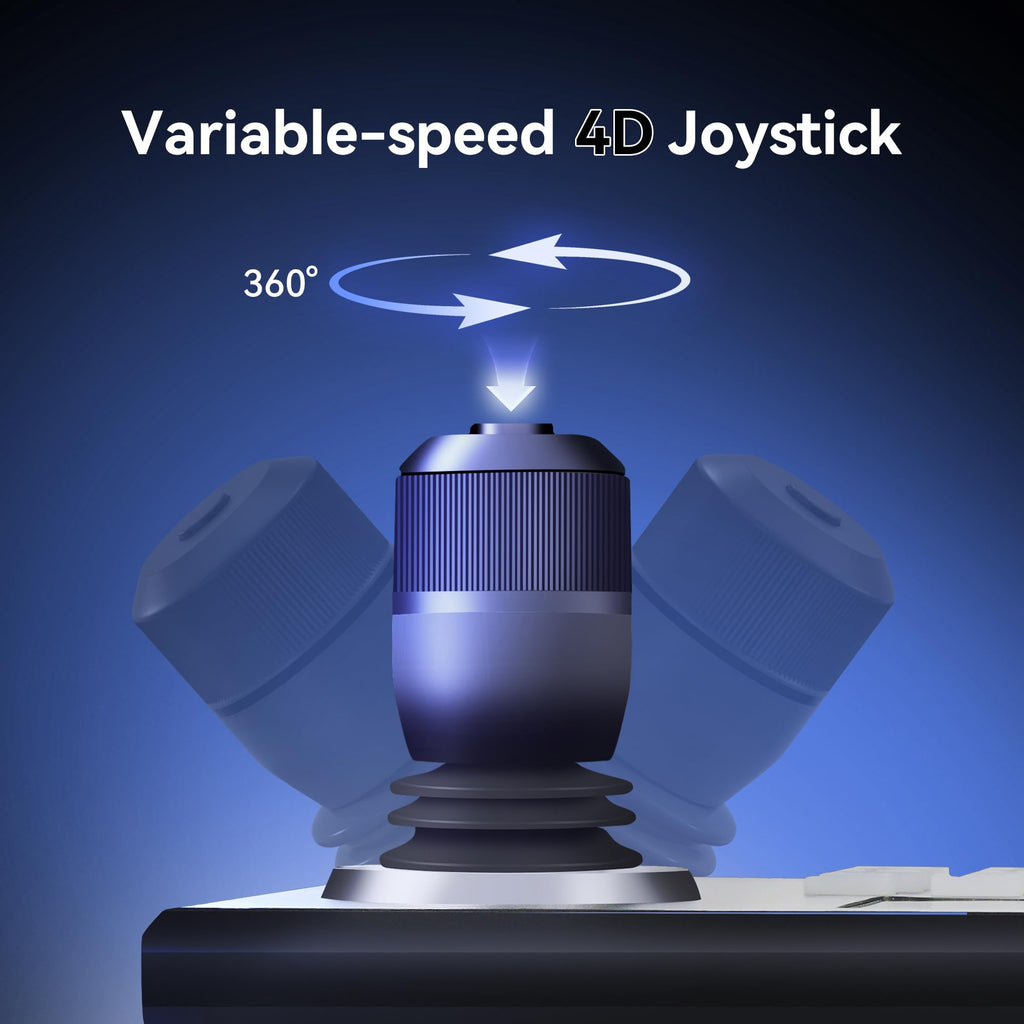 NDI PTZ Camera Joystick Controller, 5'' LCD Screen Real-time Preview 4D Joystick Controller, NDI License Included