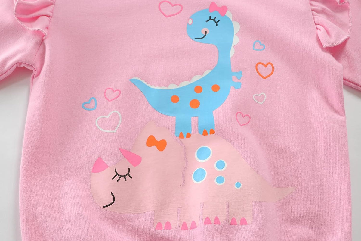Toddler Girls Sweatshirts Crewneck Hoodies Long Sleeve Collage T Shirts Kids Pullover Tops