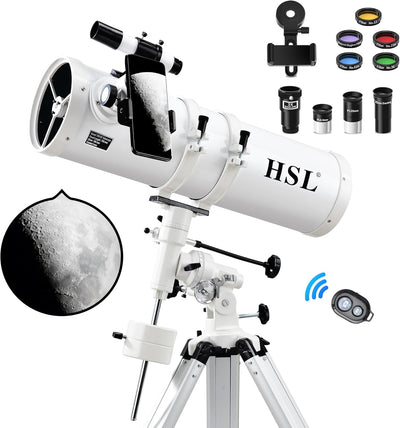 150EQ Astronomical Reflector Telescope for Adults high Powered,150mm Aperture Professional Telescopes for Adults