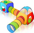 4 in 1: Play Tent With Crawling Tunnel, Partial Ball Pit, and Playhouse - Children's Baby Tent With Bag