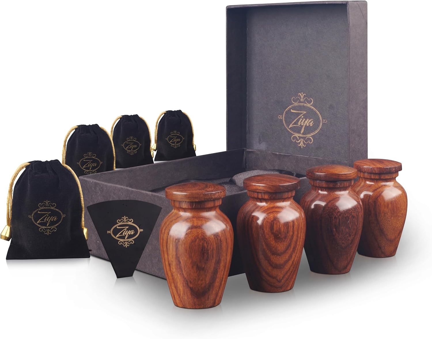 Wooden Cremation Small Urns for Human Ashes Keepsake Adult Male Female - Mini Urn for Ashes for Women Men Child