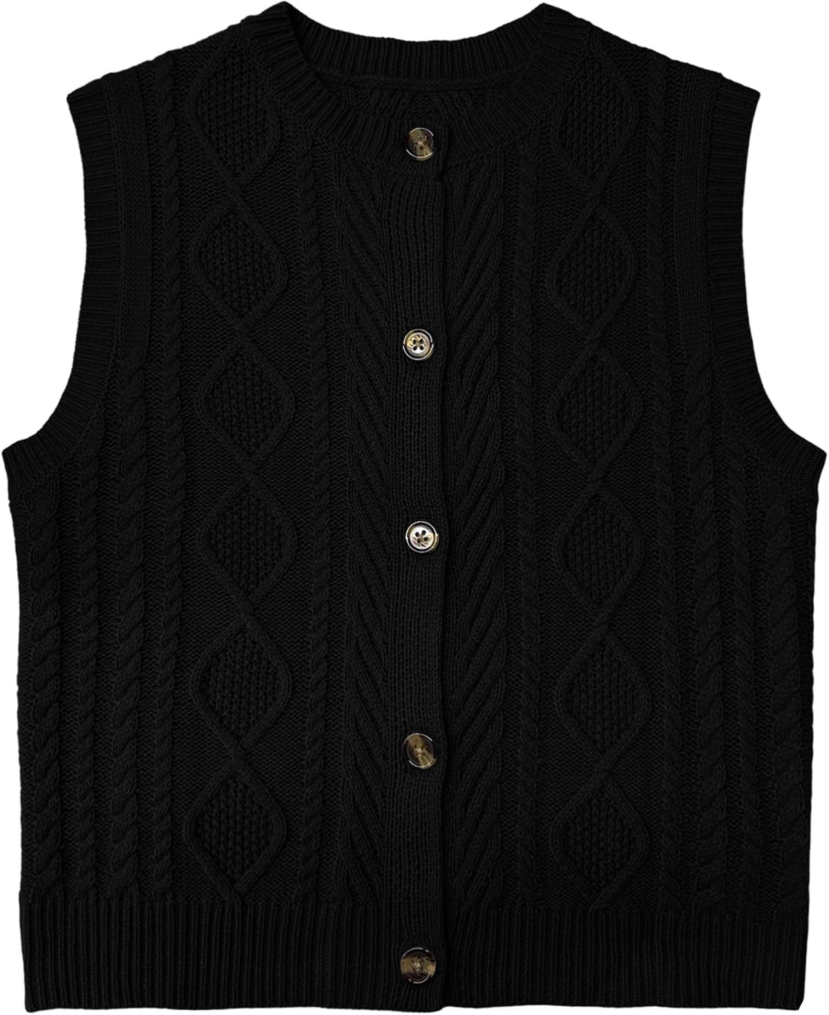 Kid Girls Sweater Vest Sleeveless Button Down Knit Cardigan School Uniform Sweater Vest Top 5-13Y