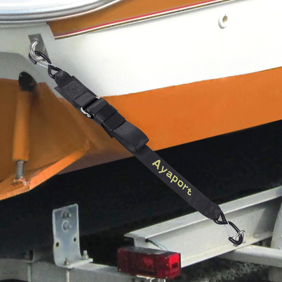 Ayaport Boat Tie Down Straps to Trailer 2 inch x 4ft Boat Straps, 2PK