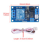 D-FLIFE 5pcs XH-M131 Photoresistor Relay Module, DC 12V 10A Light Control Switch Photoresistor Relay Module Detection Sensor Brightness Automatic Control Module with Cable