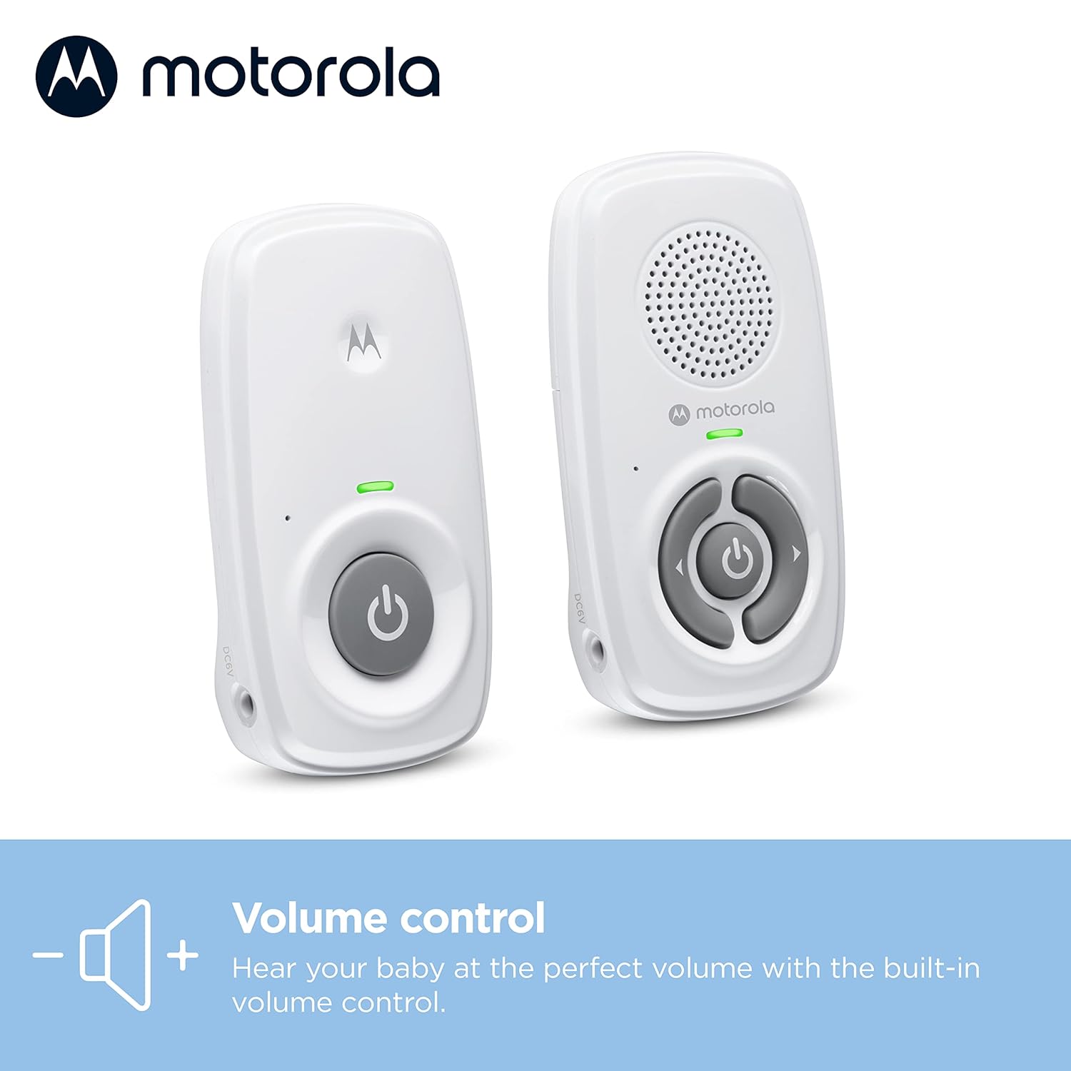 Baby Monitor Audio Only, No WiFi, Long Range AM21 with Private Connection, Cry Detection, Volume Control, Portable