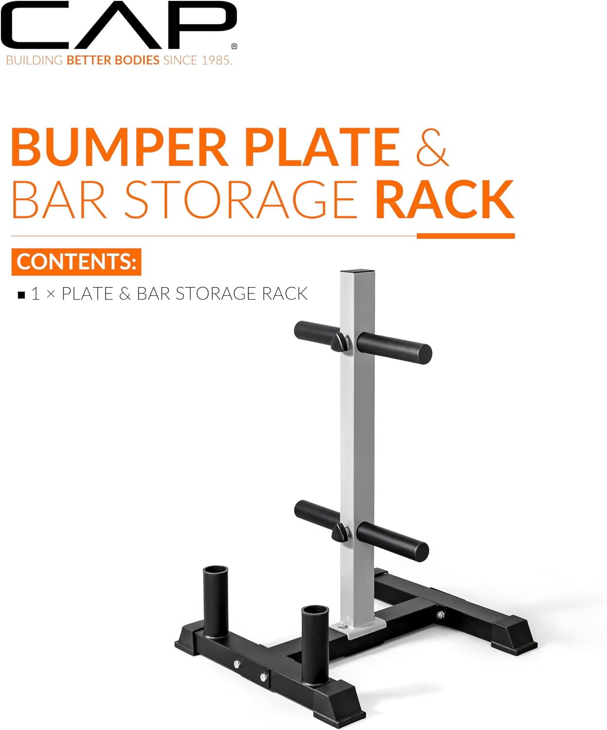 Olympic Bumper Plate Tree Rack with Barbell Holders, Heavy-Duty Weight Plate Storage Rack for Home Gym, Steel Olympic