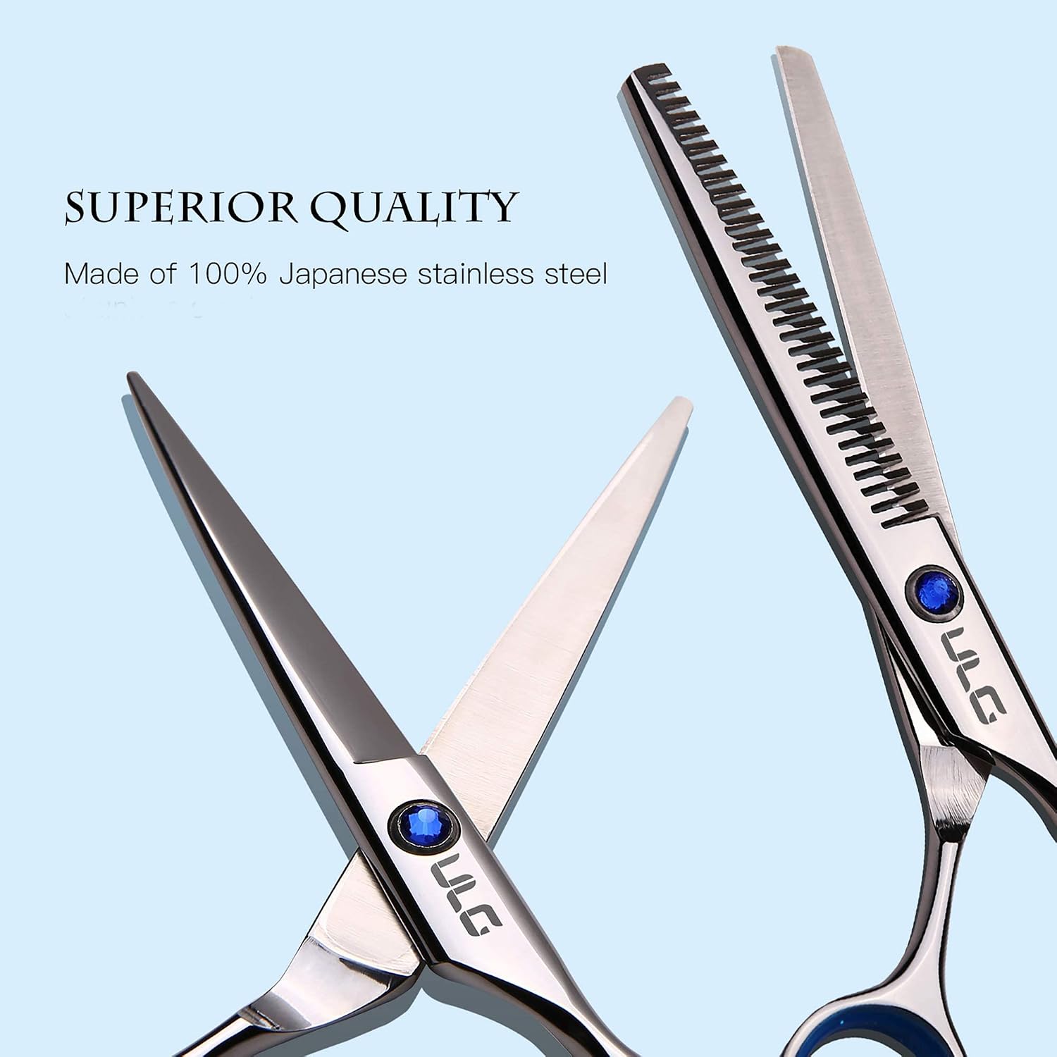 Hair Cutting Scissors Thinning Shears Kit ULG Professional Barber Hairdressing Texturizing Salon Razor Edge Scissor