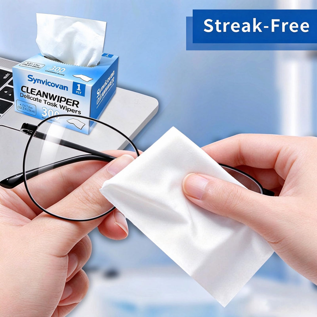 Delicate Task Wipers,Clean Wiper,4.2x7.5 in, 300/Box,1 Boxes