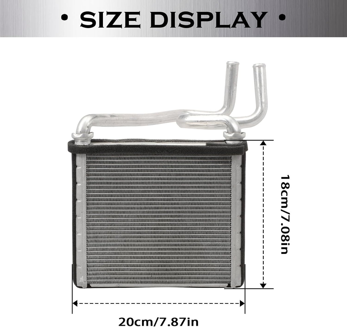 Front HVAC Heater Core Compatible with Ram 1500 2009-2010, Ram 2500/3500/4500, Ram 1500 2011-2018, Ram 1500 Classic 2019-2020, Ram 2500 3500 4500 5500 2011-2018 98007, HT2122C 68048895AA
