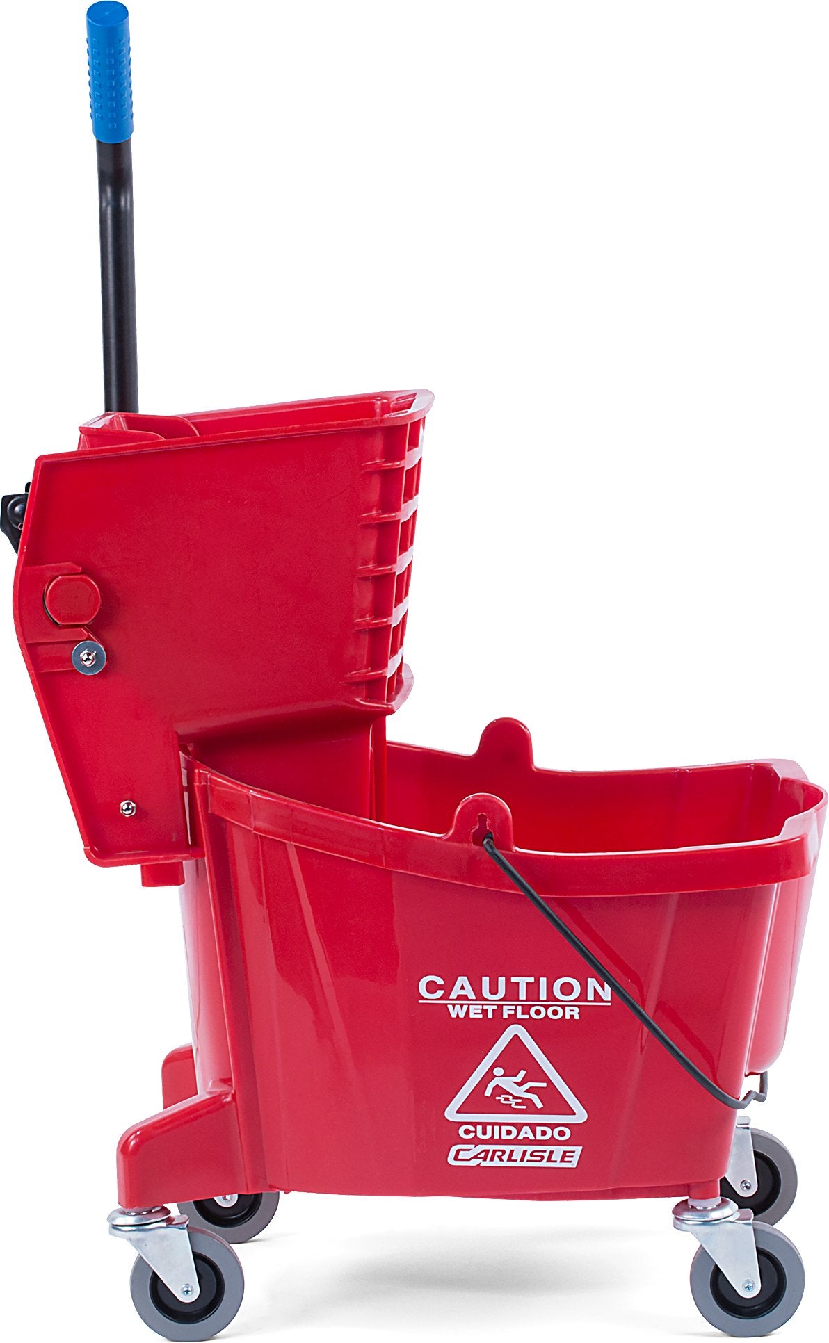 26 Qt Mop Bucket with Side Wringer, Red