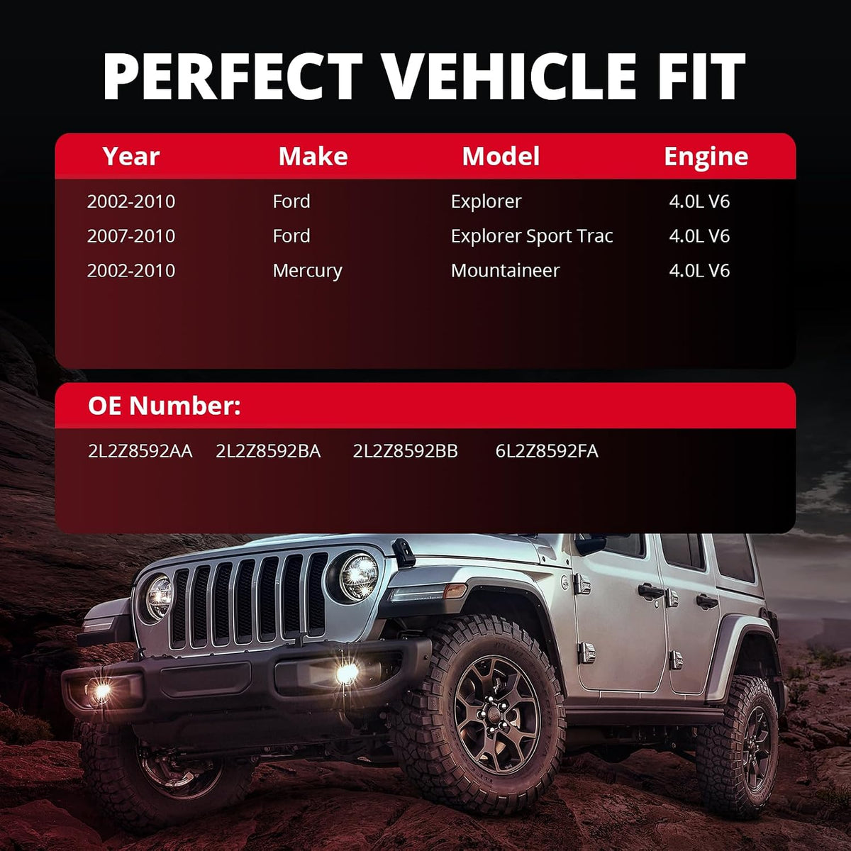 EVIL ENERGY Thermostat Housing Kit Assembly, 2L2Z8592AA, Compatible with 2002-2010 Explorer Sport & Mercury Mountaineer V6 4.0L