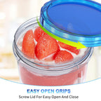 [32 oz 10 Pack] Food Storage Freezer Containers