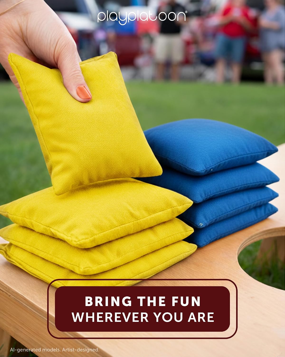 Cornhole Bags Weather Resistant- Set of 8 Regulation Bean Bags for Tossing- Official Professional Size & Weight Corn