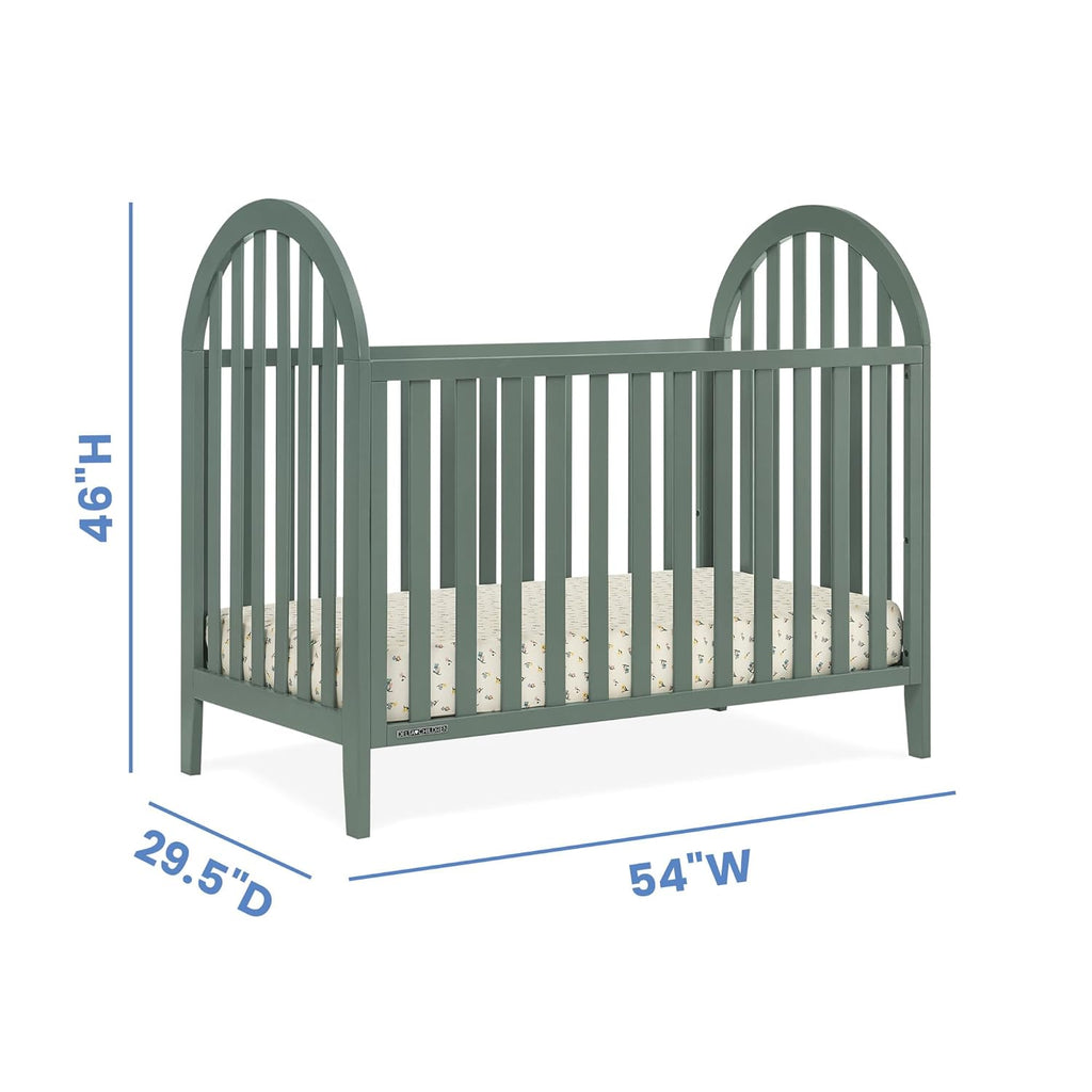 Milano 4-in-1 Convertible Crib - Greenguard Gold Certified, Grassy Glen