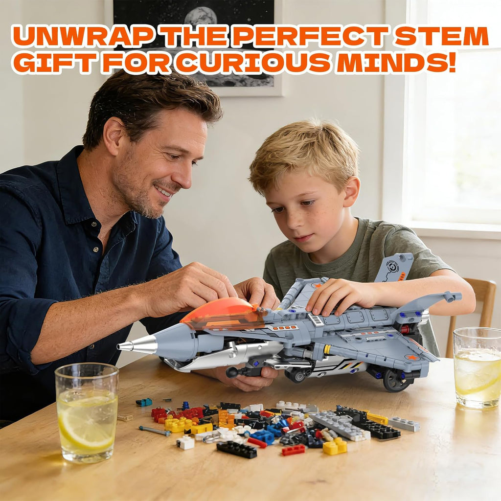 STEM Robot Building Set, 5-in-1 Remote & APP Controlled Robot Toys for Kids Ages 6-16, 334 Pcs DIY Building Blocks