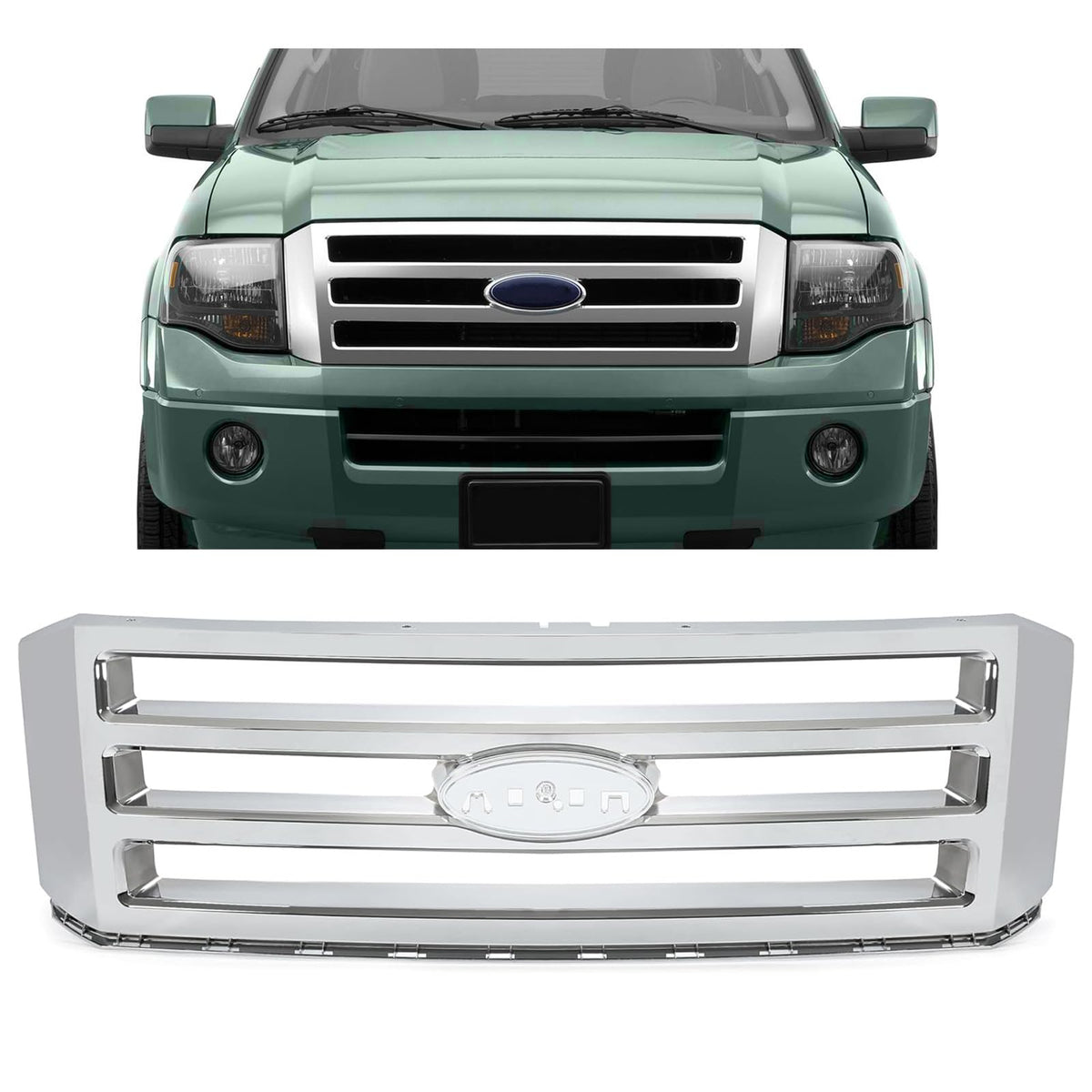 KUAFU Grille Grill Compatible with 2007-2014 Expedition