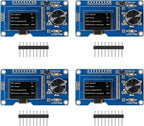 4PCS 0.96 Inch OLED I2C IIC Display Module with EC11 Rotary Encoder
