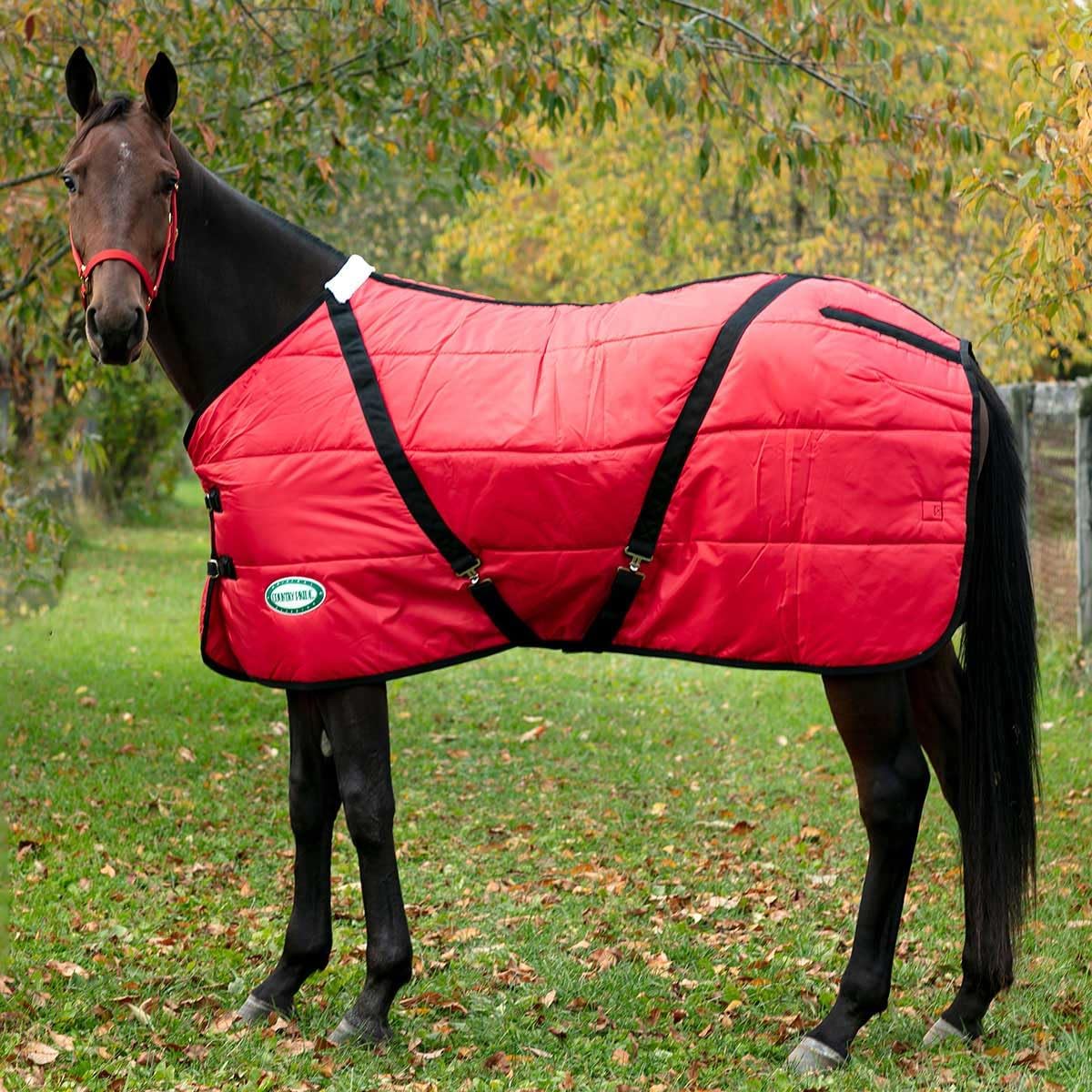 Sentinel Channel Quilt Horse Stable Blanket, Midweight Open Front, 420D Nylon Outer Shell, 250g Poly-Fill Insulation