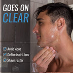 Clear Shave Gel for Men, 8 oz